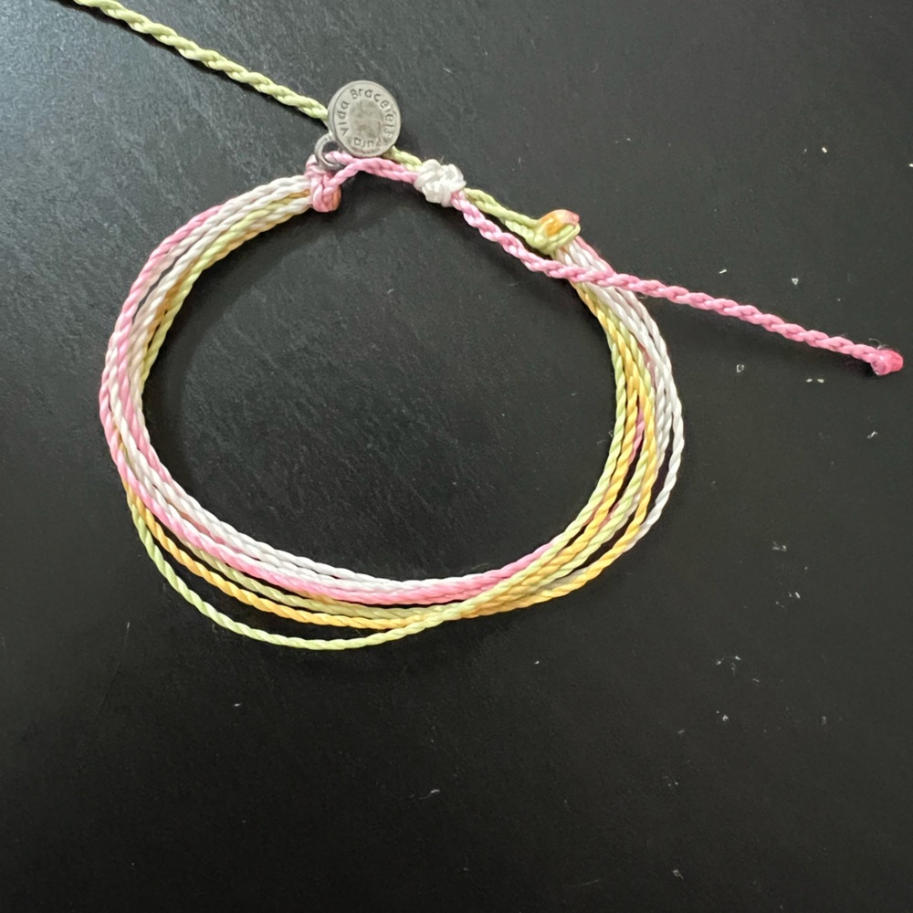 Pura Vida Pink and Yellow Multi-Strand Bracelet - Picture 4 of 6